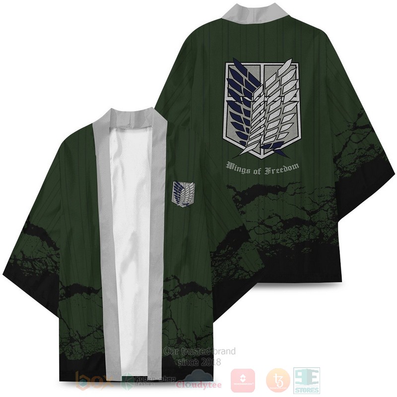 BEST Anime Attack on Titan Recon Corps Japan 3D Print Kimono