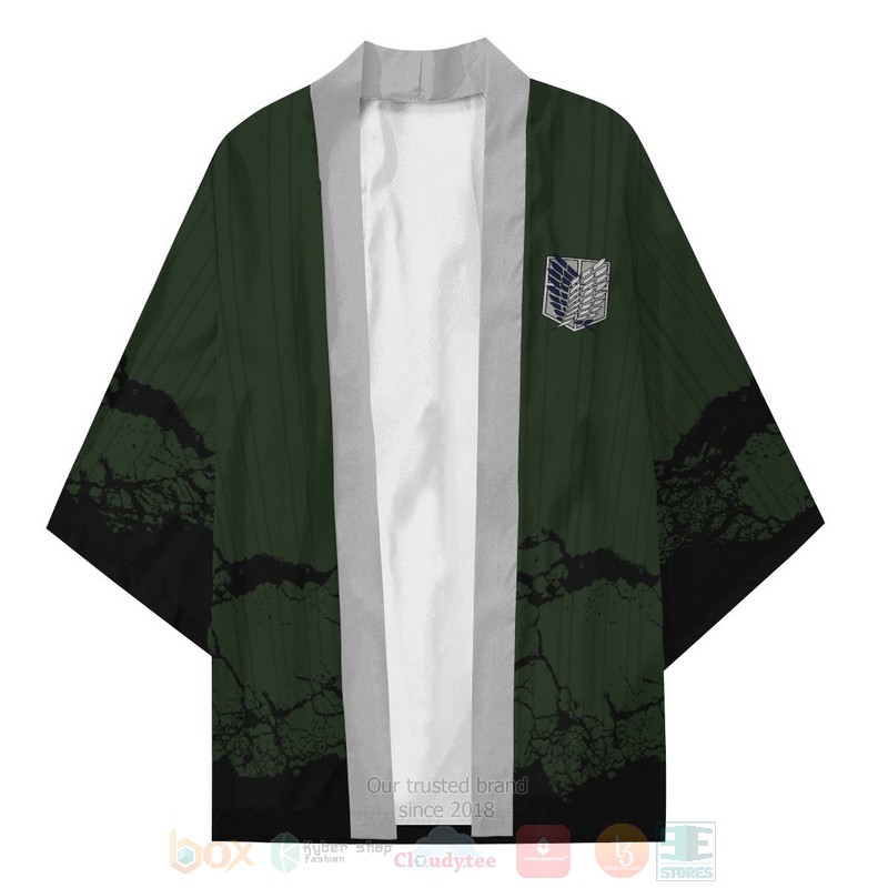 BEST Anime Attack on Titan Recon Corps Japan 3D Print Kimono 3 BEST Anime Attack on Titan Recon Corps Japan 3D Print Kimono word2