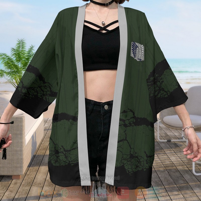 BEST Anime Attack on Titan Recon Corps Japan 3D Print Kimono 5 BEST Anime Attack on Titan Recon Corps Japan 3D Print Kimono word2