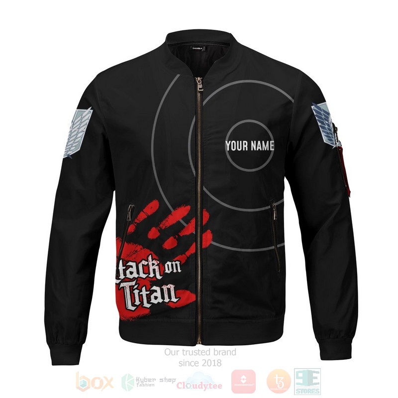 Anime Attack on Titan Skilled Corps Soldier Personalized Bomber Jacket 1 2