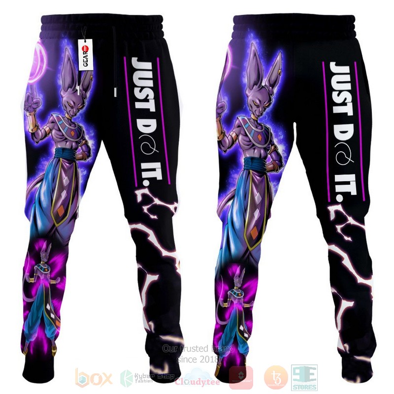 BEST Anime Beerus Sama Just Do It Dragon Ball All Over Print Long Pants 4 Anime Beerus Sama Just Do It Dragon Ball Sweatpants 1 2 3