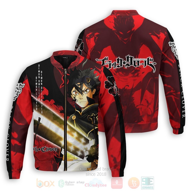 Anime Black Asta Bomber Jacket