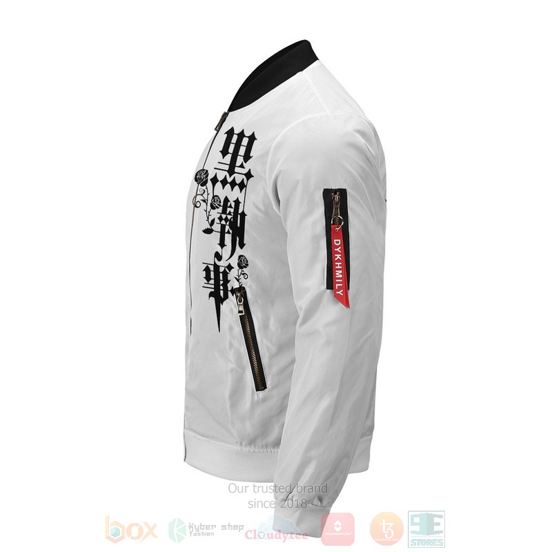 BEST Anime Black Butler 3D Zipper Bomber Jacket 6 Anime Black Butler Bomber Jacket 1 2 3 4 5