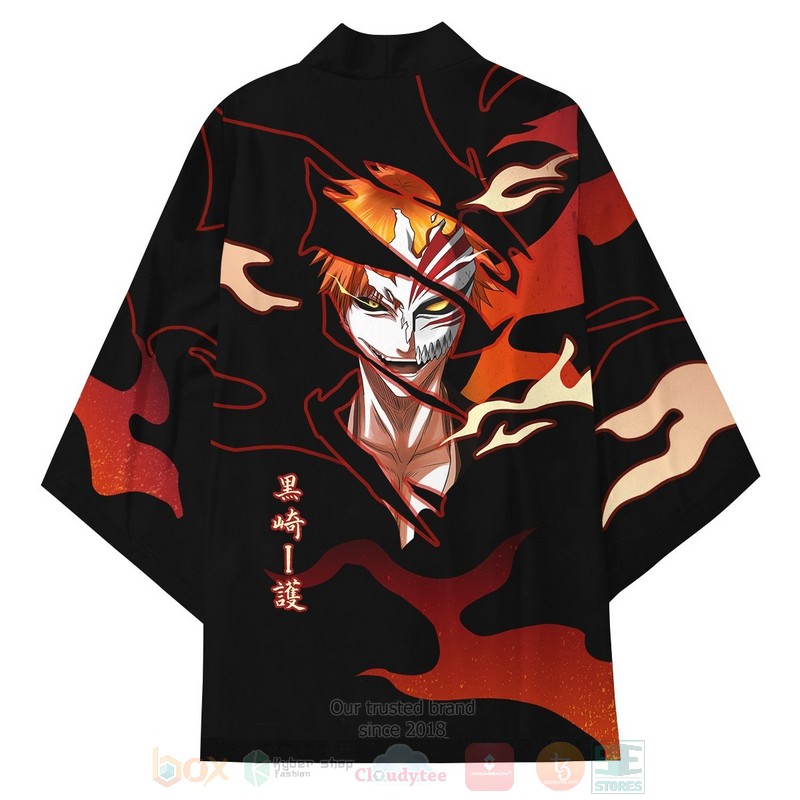 BEST Anime Bleach Ichigo Mask Japan 3D Print Kimono 4 BEST Anime Bleach Ichigo Mask Japan 3D Print Kimono word1