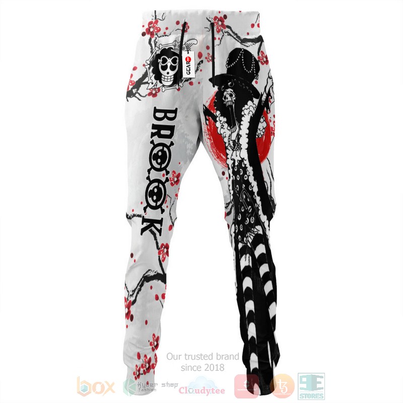 BEST Anime Brook One Piece All Over Print Long Pants 4 Anime Brook One Piece Sweatpants 1 2 3