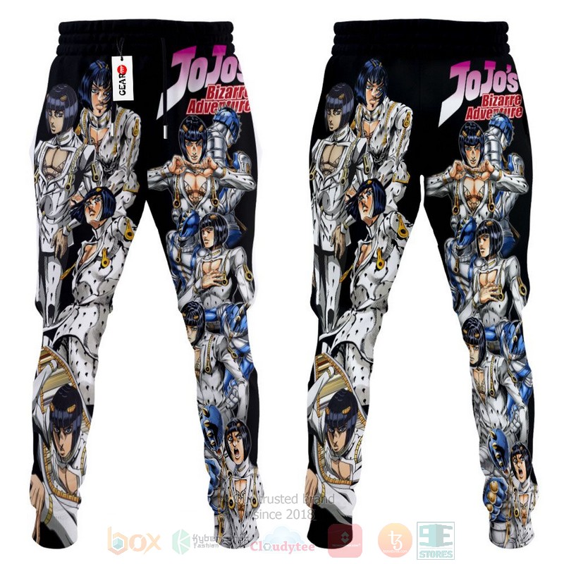 BEST Anime Bruno Bucciarati JoJo's Adventures bizarre adventure All Over Print Long Pants 4 Anime Bruno Bucciarati JoJos Adventures bizarre adventure Sweatpants 1 2 3