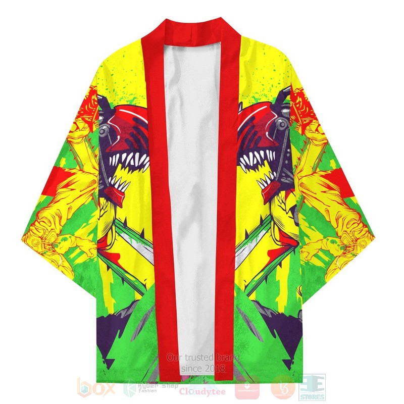 BEST Anime Chainsaw Man Japan 3D Print Kimono 3 BEST Anime Chainsaw Man Japan 3D Print Kimono word3