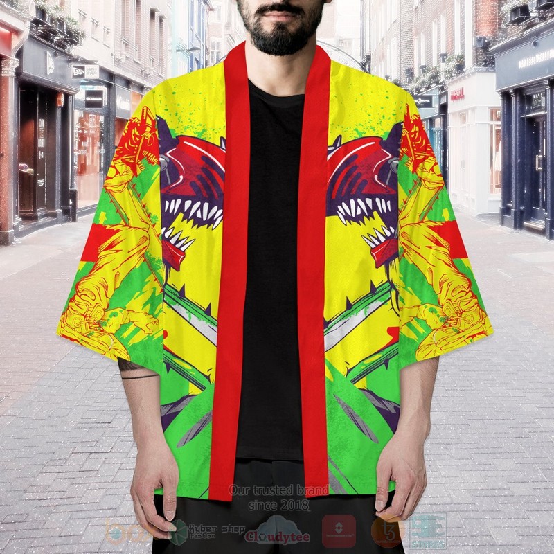 BEST Anime Chainsaw Man Japan 3D Print Kimono 7 BEST Anime Chainsaw Man Japan 3D Print Kimono word3