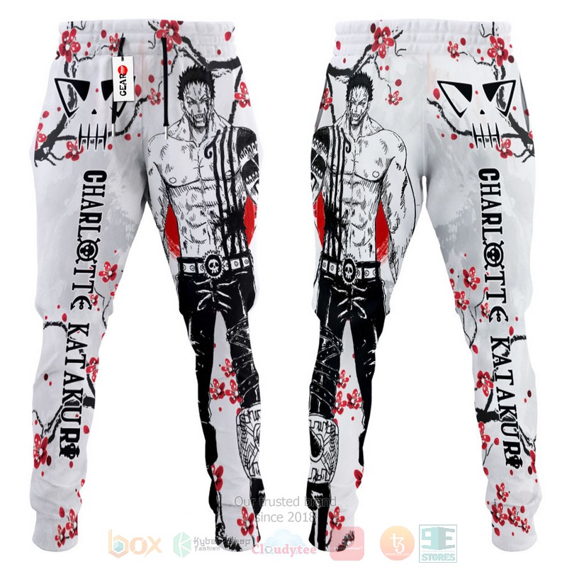 BEST Anime Charlotte Katakuri One Piece All Over Print Long Pants 3 Anime Charlotte Katakuri One Piece Sweatpants 1 2