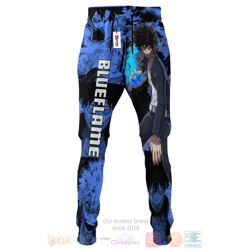 BEST Anime Dabi My Hero Academia Blue Flame All Over Print Long Pants 4 Anime Dabi My Hero Academia Blue Flame Sweatpants 1 2 3