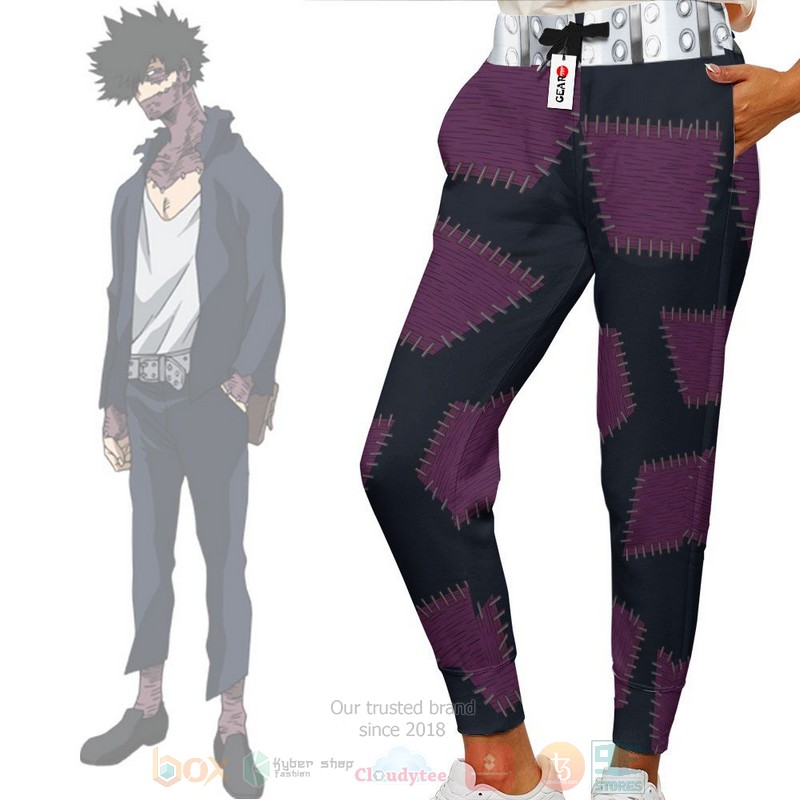 BEST Anime Dabi My Hero Academia Purple All Over Print Long Pants 3 Anime Dabi My Hero Academia Purple Sweatpants 1 2