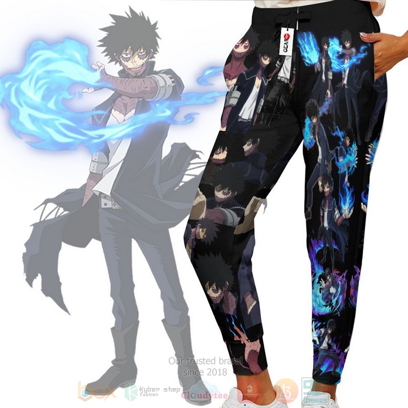 BEST Anime Dabi My Hero Academia All Over Print Long Pants 3 Anime Dabi My Hero Academia Sweatpants 1 2