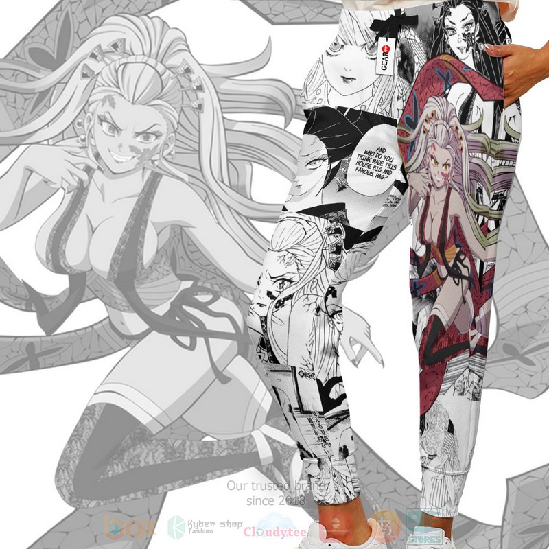 BEST Anime Daki Kimetsu Mangan All Over Print Long Pants 3 Anime Daki Kimetsu Mangan Sweatpants 1 2