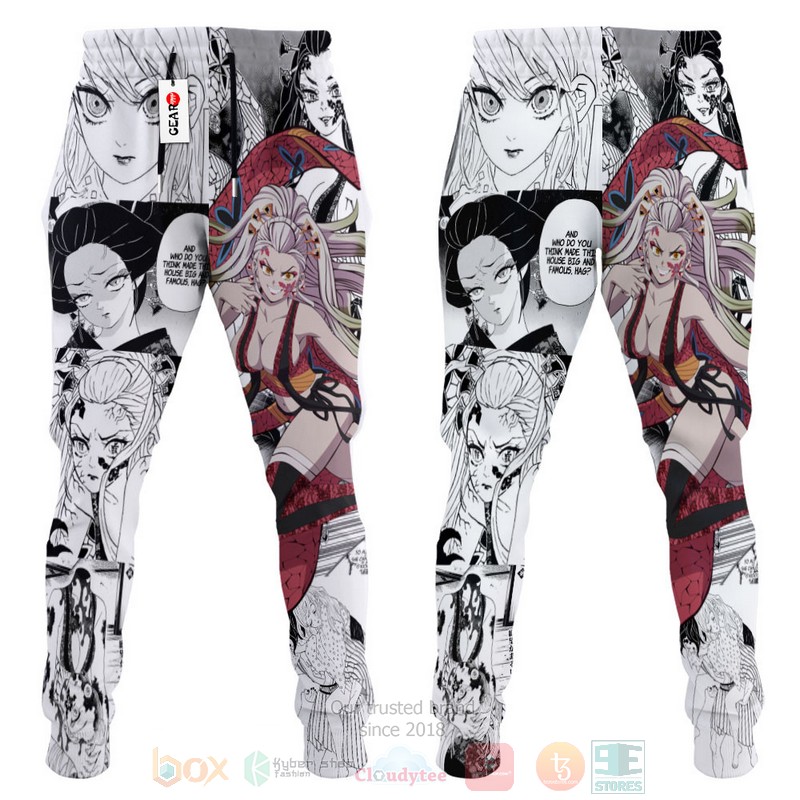 BEST Anime Daki Kimetsu Mangan All Over Print Long Pants 4 Anime Daki Kimetsu Mangan Sweatpants 1 2 3