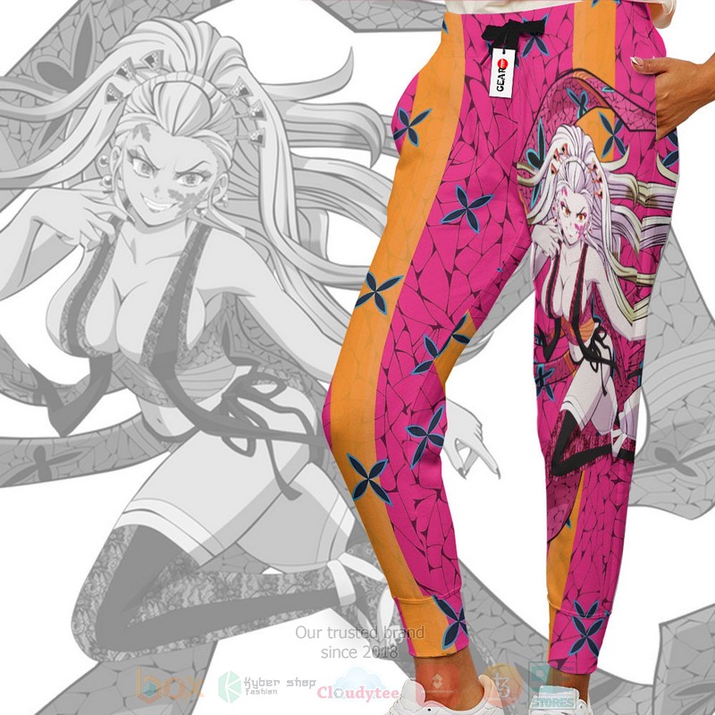 BEST Anime Daki Kimetsu All Over Print Long Pants 3 Anime Daki Kimetsu Sweatpants 1 2