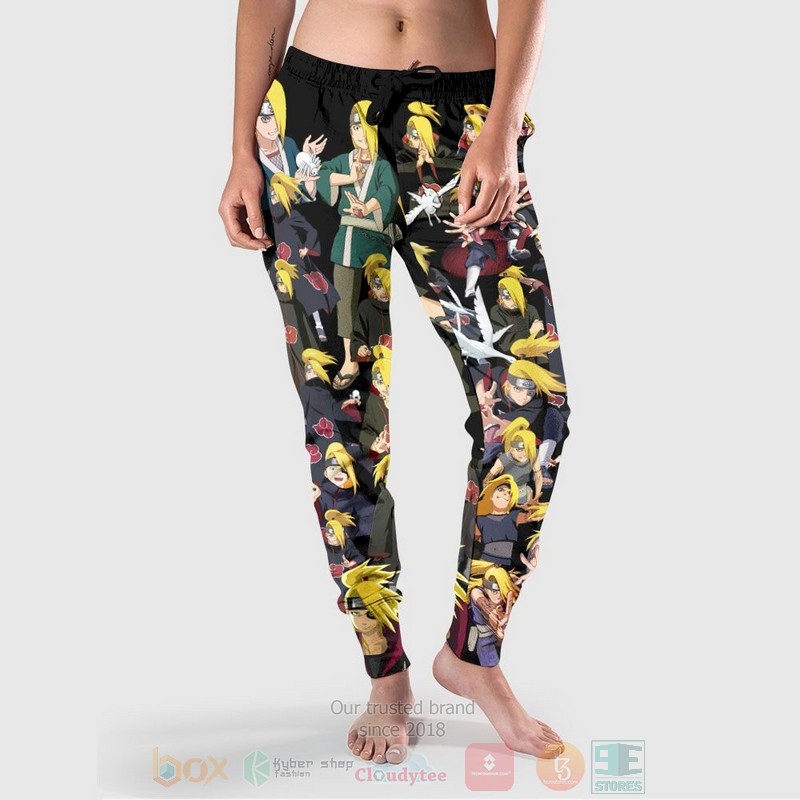 Anime Deidara Fleece Naruto Characters Sweatpants