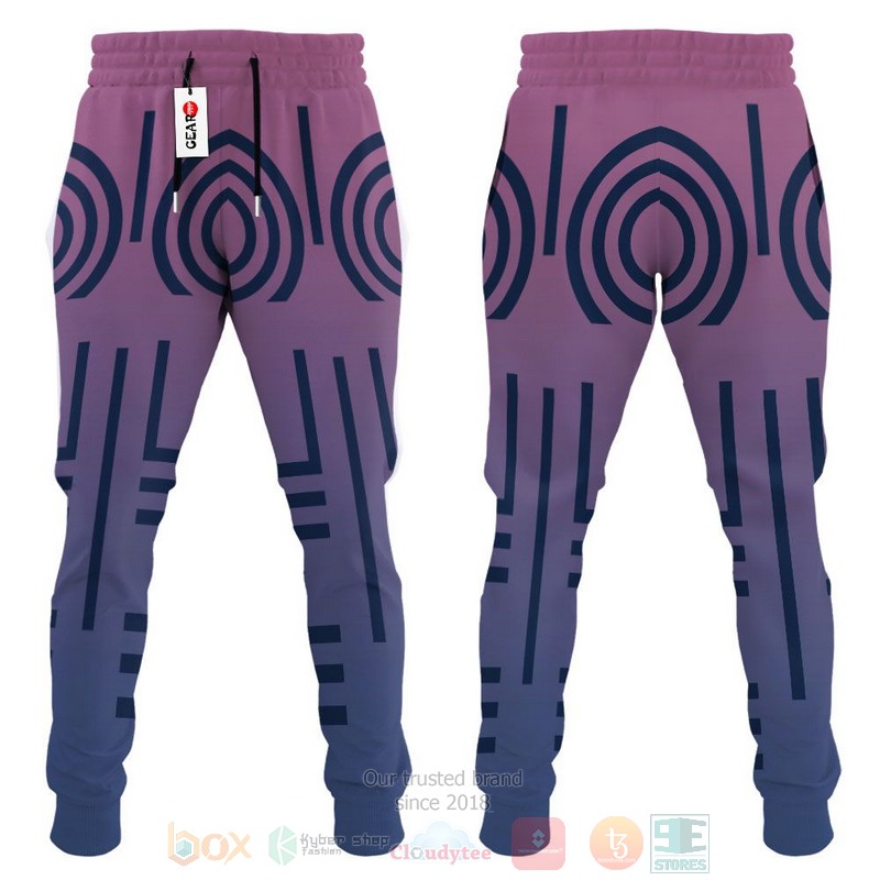 BEST Anime Demon Slayer Akaza Uniform Kimetsu All Over Print Long Pants 3 Anime Demon Slayer Akaza Uniform Kimetsu Sweatpants 1 2