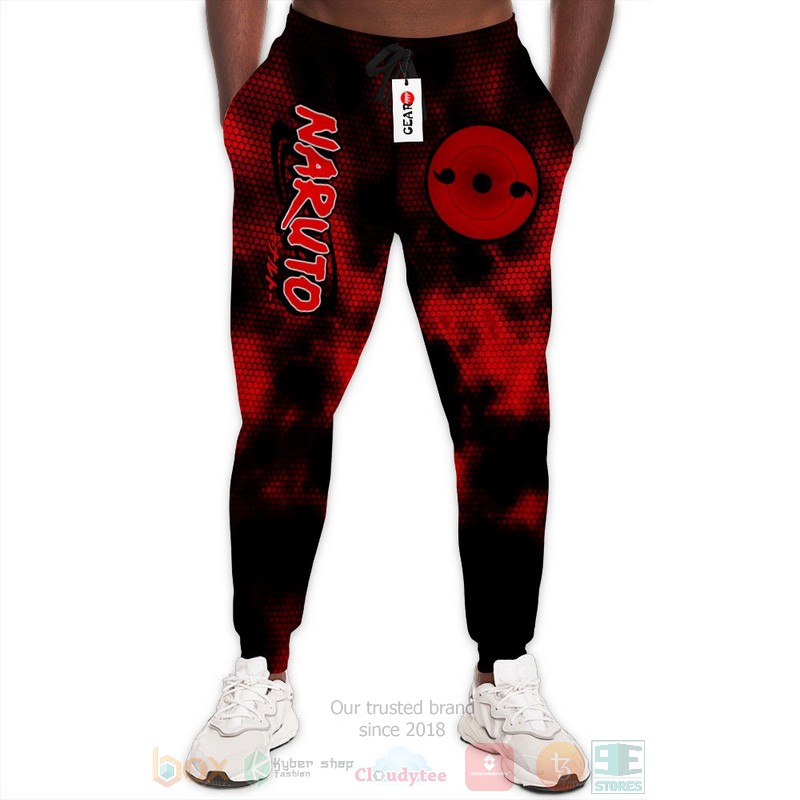 Anime Double Tomoe Sharingan Naruto Sweatpants