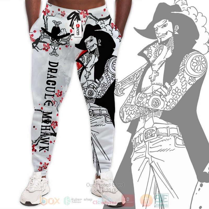 Anime Dracule Mihawk One Piece Sweatpants