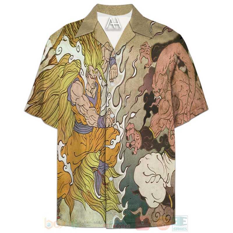 Anime Dragon Ball Saiyan SSJ3 Hawaiian Shirt