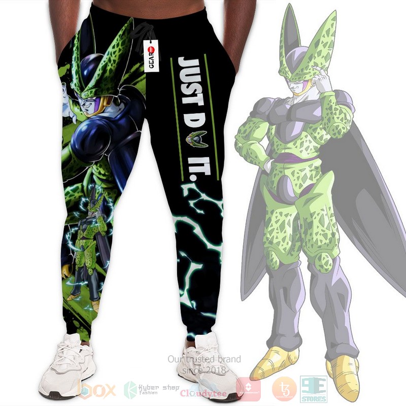 Anime Dragon Ball Z Cell Just Do It Dragon Ball Sweatpants