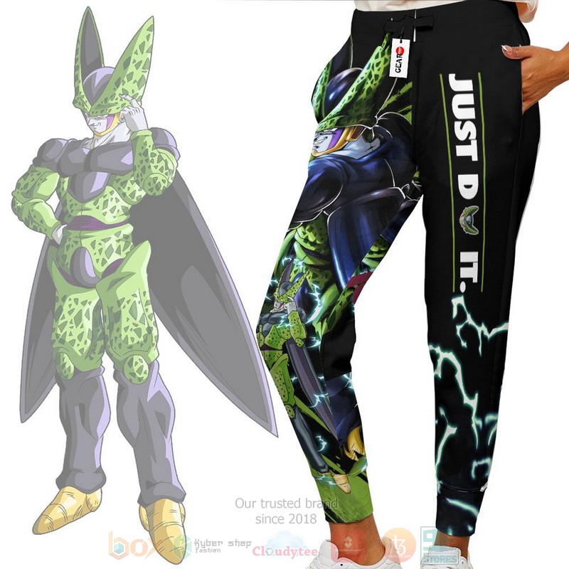 Anime Dragon Ball Z Cell Just Do It Dragon Ball Sweatpants 1