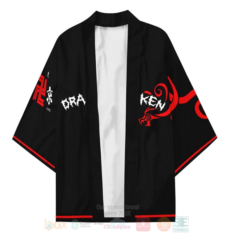 BEST Anime Draken Ryuguji Tokyo Revengers Black Japan 3D Print Kimono 3 BEST Anime Draken Ryuguji Tokyo Revengers Black Japan 3D Print Kimono word2