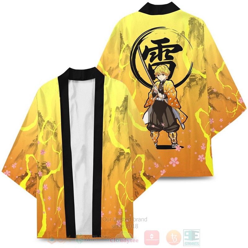 BEST Anime Dreamy Zenitsu Demon Slayer Japan 3D Print Kimono