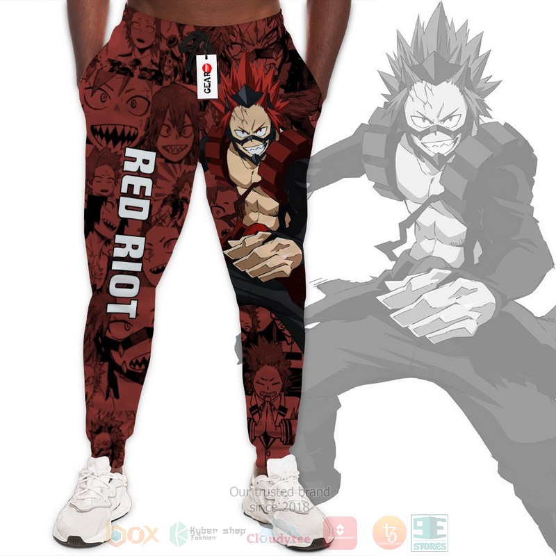 Anime Eijiro Kirishima My Hero Academia RR Sweatpants