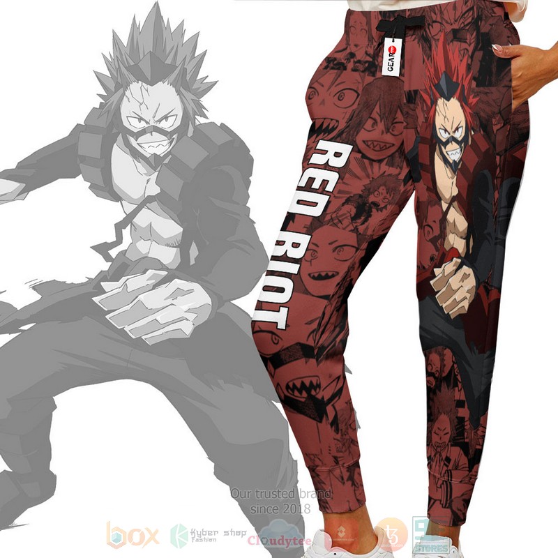 Anime Eijiro Kirishima My Hero Academia RR Sweatpants 1