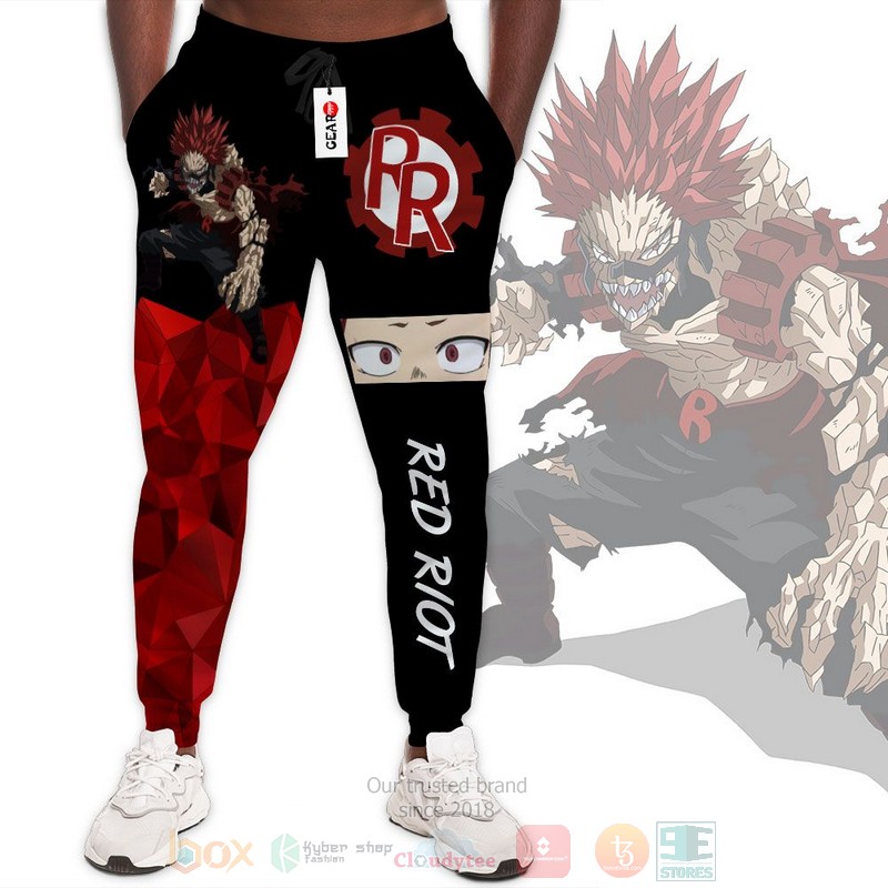 Anime Eijiro Kirishima My Hero Academia Red Riot Sweatpants