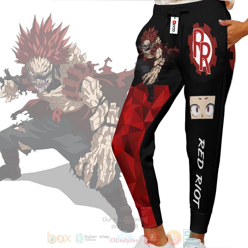 Anime Eijiro Kirishima My Hero Academia Red Riot Sweatpants 1