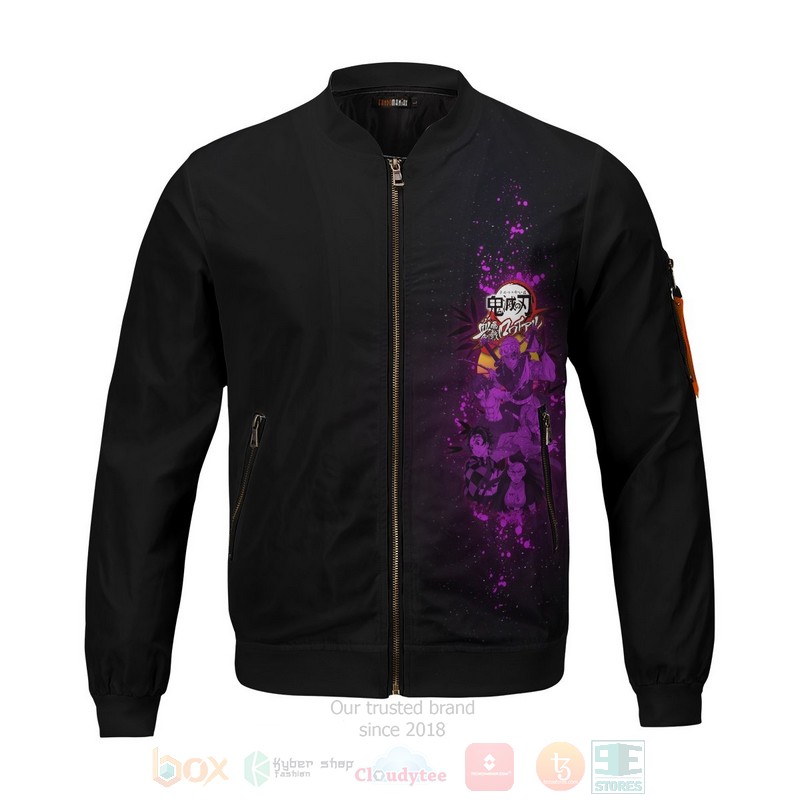 BEST Anime Entertainment District Squad 3D Zipper Bomber Jacket 3 Anime Entertainment District Squad Bomber Jacket 1 2