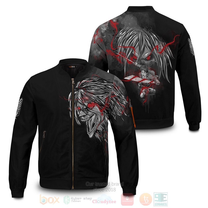 Anime Eren Summoning Titan Bomber Jacket