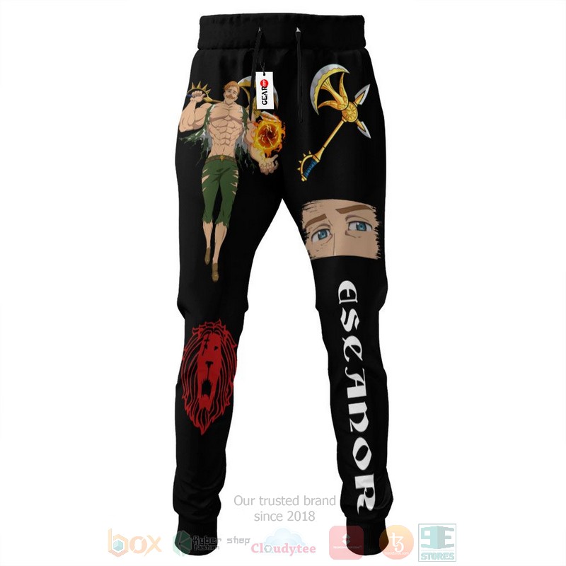 BEST Anime Escanor Seven Deadly Sins All Over Print Long Pants 3 Anime Escanor Seven Deadly Sins Sweatpants 1 2