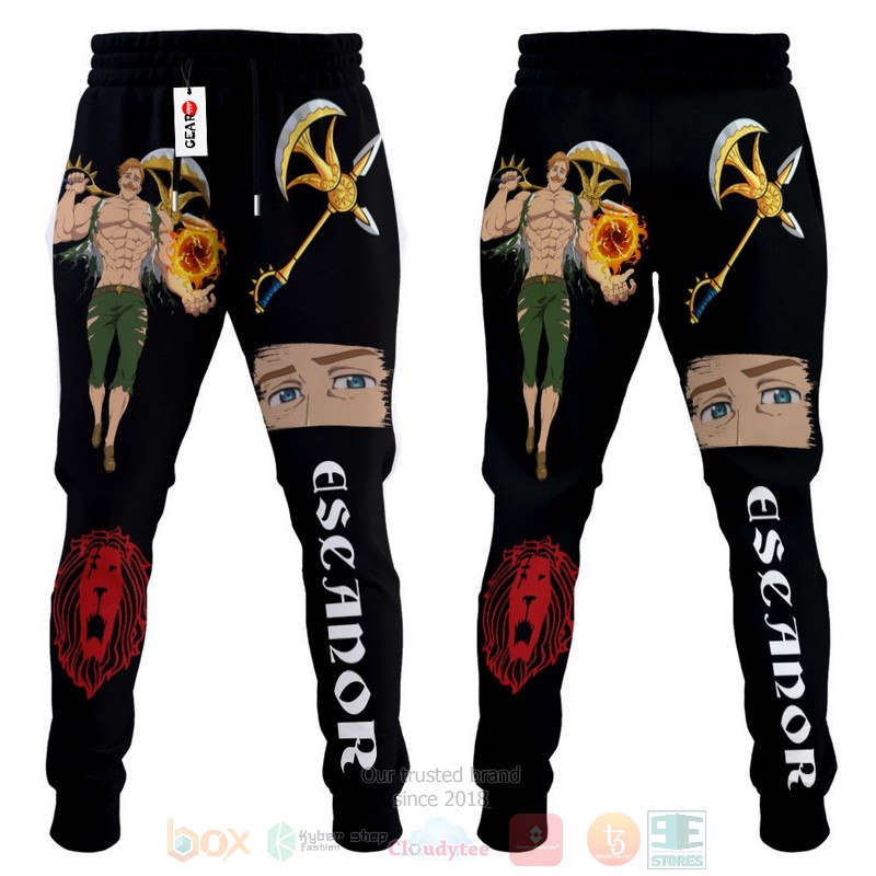 BEST Anime Escanor Seven Deadly Sins All Over Print Long Pants 4 Anime Escanor Seven Deadly Sins Sweatpants 1 2 3