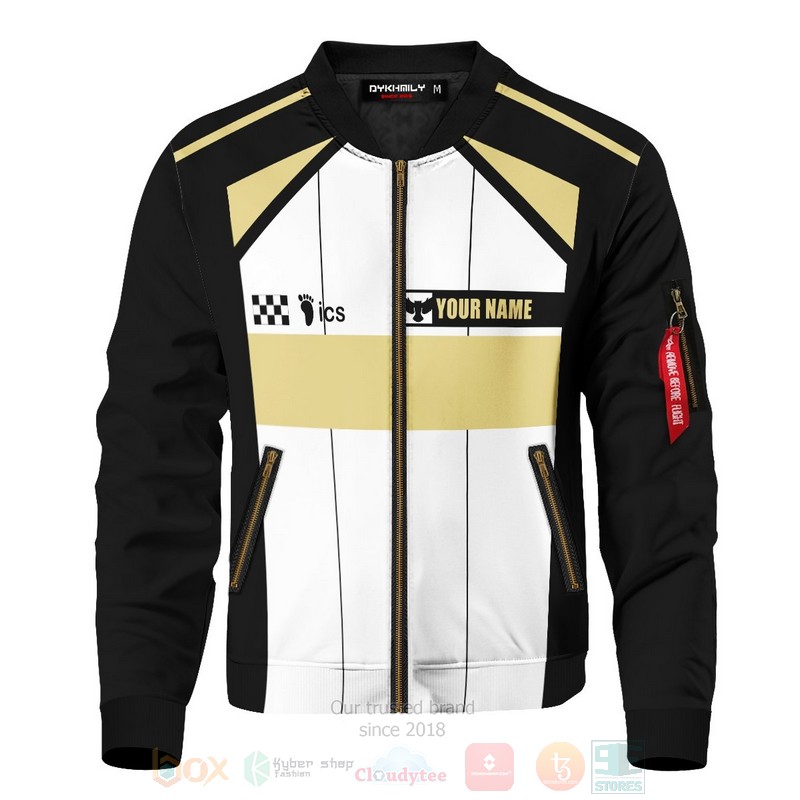 BEST Anime F1 Fukurodani Personalized 3D Zipper Bomber Jacket 3 Anime F1 Fukurodani Personalized Bomber Jacket 1 2