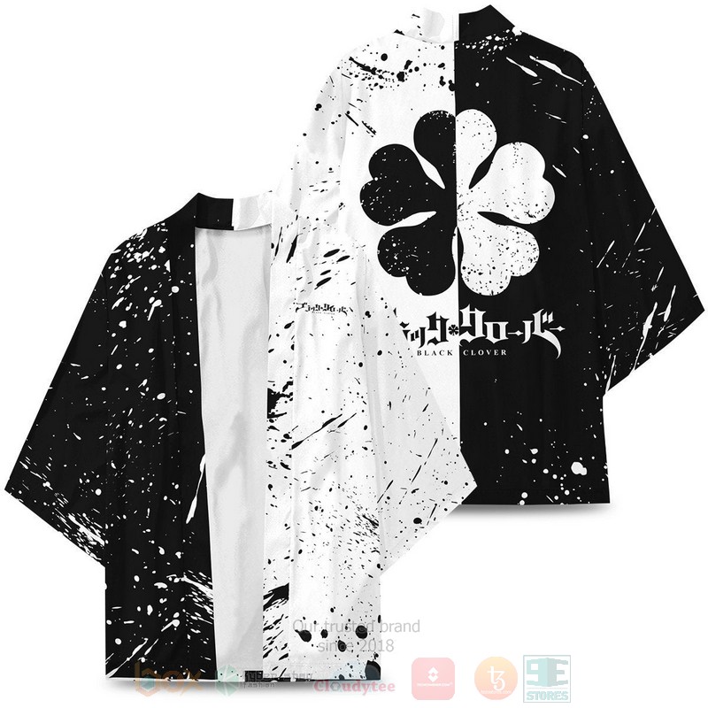 BEST Anime Five-Leaf Clover Japan 3D Print Kimono