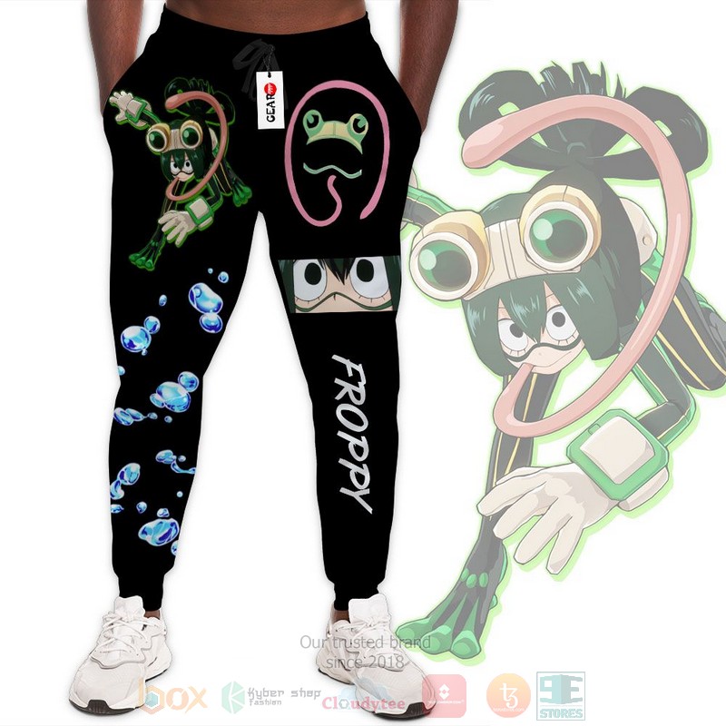Anime Froppy Tsuyu Asui My Hero Academia Sweatpants 1