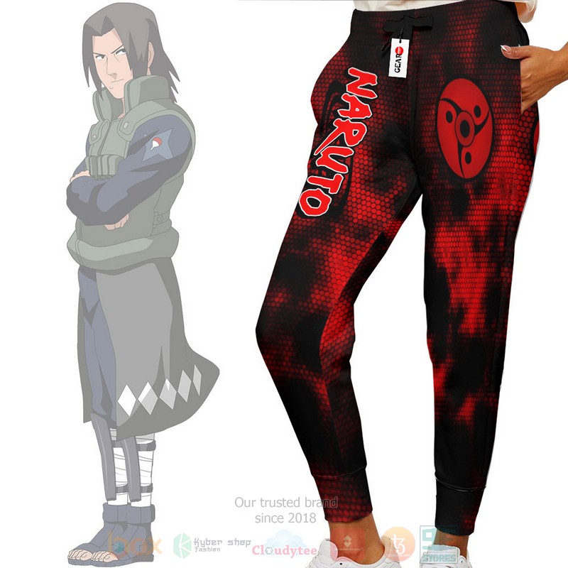 Anime Fugaku Uchiha Mangekyo Sharingan Naruto Sweatpants 1
