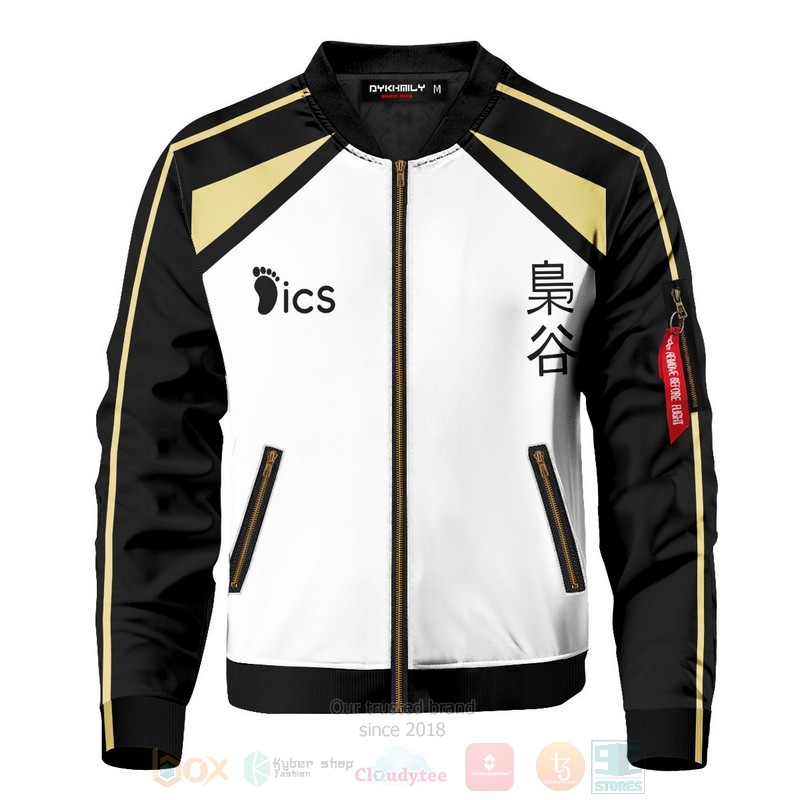 BEST Anime Fukurodani 3D Zipper Bomber Jacket 3 Anime Fukurodani Bomber Jacket 1 2