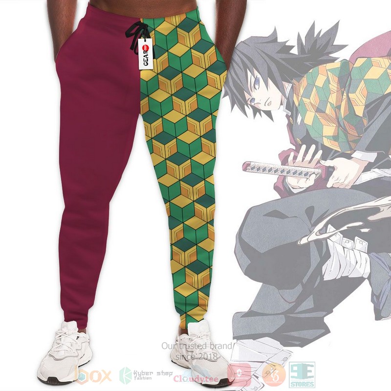 Anime Giyuu Uniform Kimetsu Sweatpants