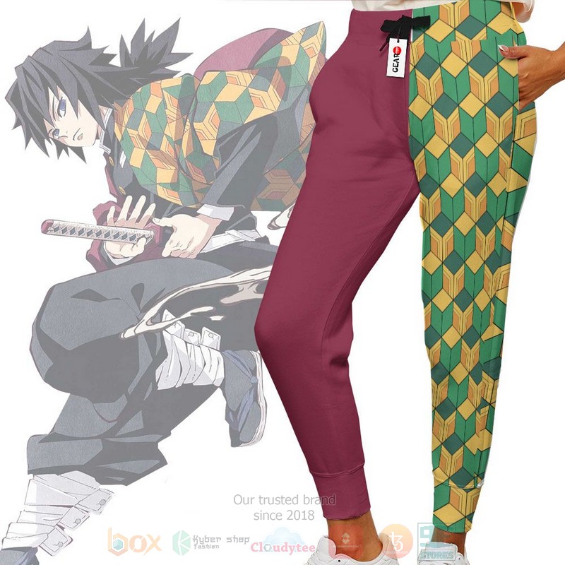 Anime Giyuu Uniform Kimetsu Sweatpants 1