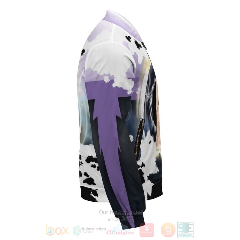 BEST Anime Gojo Cursed Eyes 3D Zipper Bomber Jacket 7 Anime Gojo Cursed Eyes Bomber Jacket 1 2 3 4 5 6