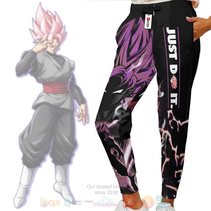 Anime Goku Black Rose Just Do It Dragon Ball Sweatpants 1
