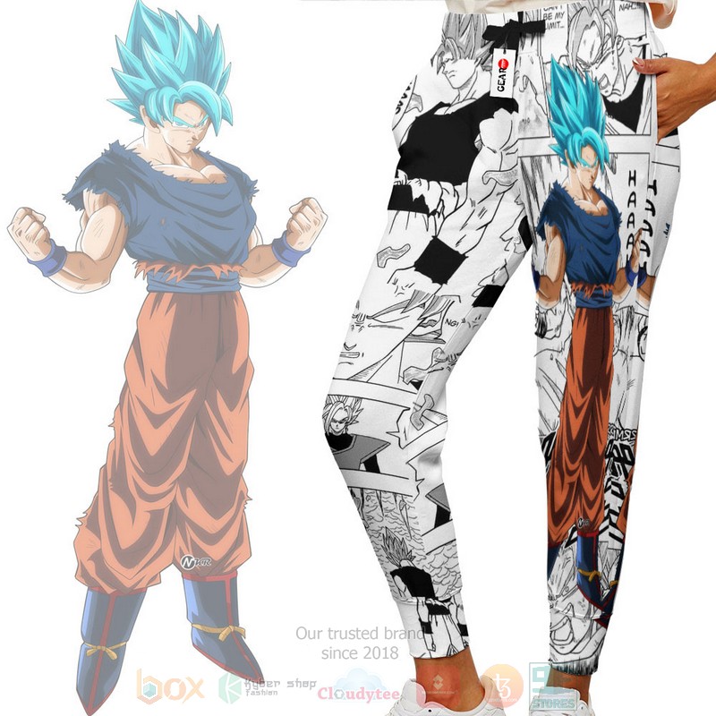 Anime Goku Blue Dragon Ball Sweatpants 1