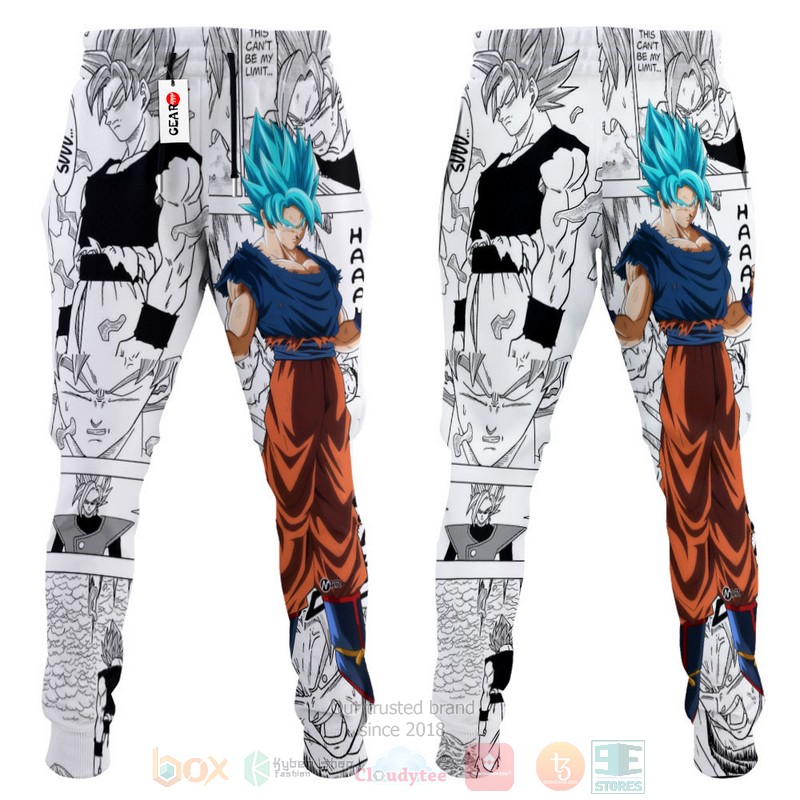 BEST Anime Goku Blue Dragon Ball All Over Print Long Pants 3 Anime Goku Blue Dragon Ball Sweatpants 1 2