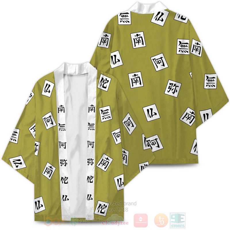 BEST Anime Gyomei Himejima Kimetsu no Yaiba Japan 3D Print Kimono word3