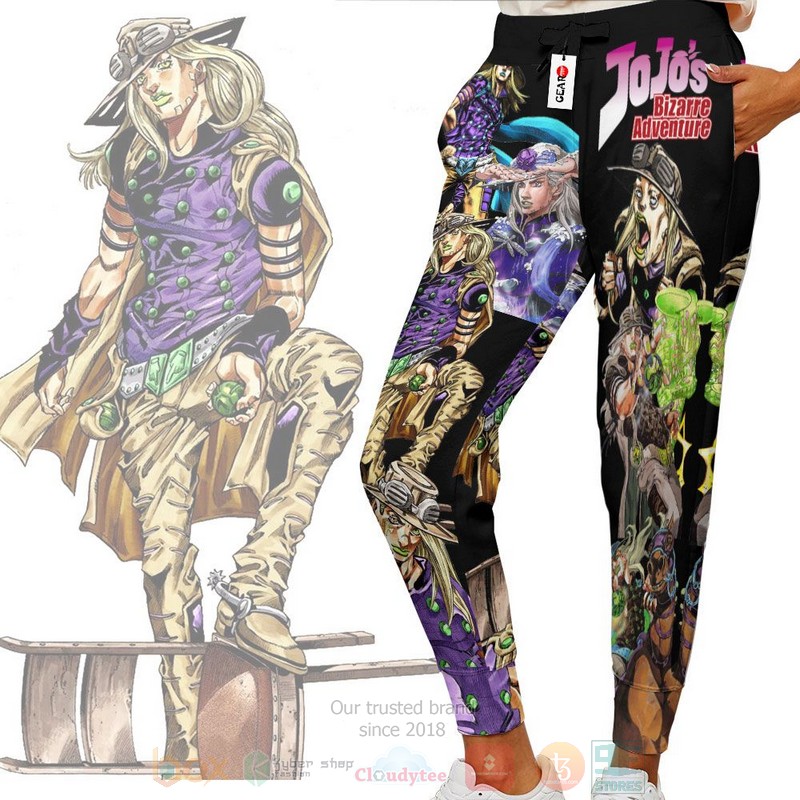Anime Gyro Zeppeli JoJos Bizarre Adventure Adventures Sweatpants 1