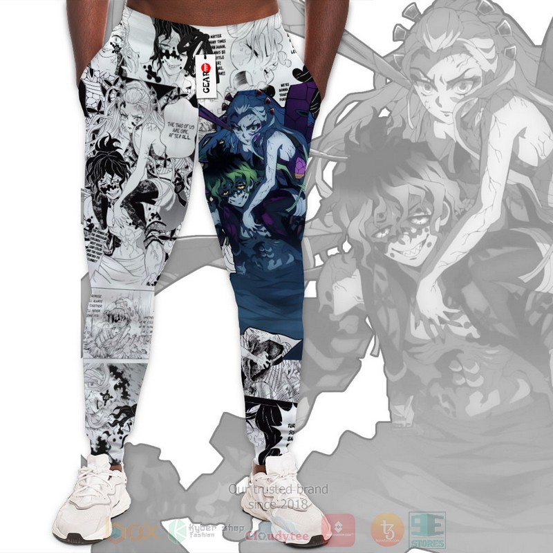 Anime Gyutaro and Daki Kimetsu Sweatpants 1